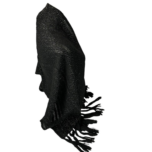 Huge Oversized Warm and Cozy Black Sparkle Scarf - Picture 8 of 10